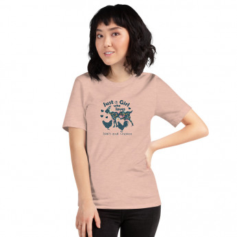 Just a Girl Who Loves Goats & Chickens Soft T-shirt