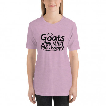 Goats Make Me Happy soft t-shirt